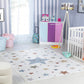 SHAMIA Alfombra Infantil Lavable en Maquina I Alfombra Dormitorio, Niño, Niña, Bebé, Sala de Juegos, Pelo Suave I Multicolor, Azul